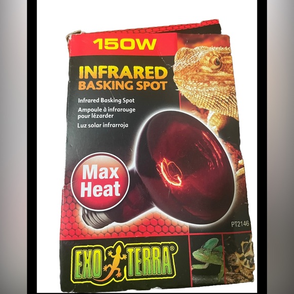 Lot of 2 EXO TERRA 150w Watt Infrared Basking Spot Bulbs for Reptiles Terrarium - Picture 3 of 8